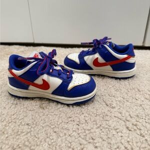 Nike Dunks Blue and Red 8c